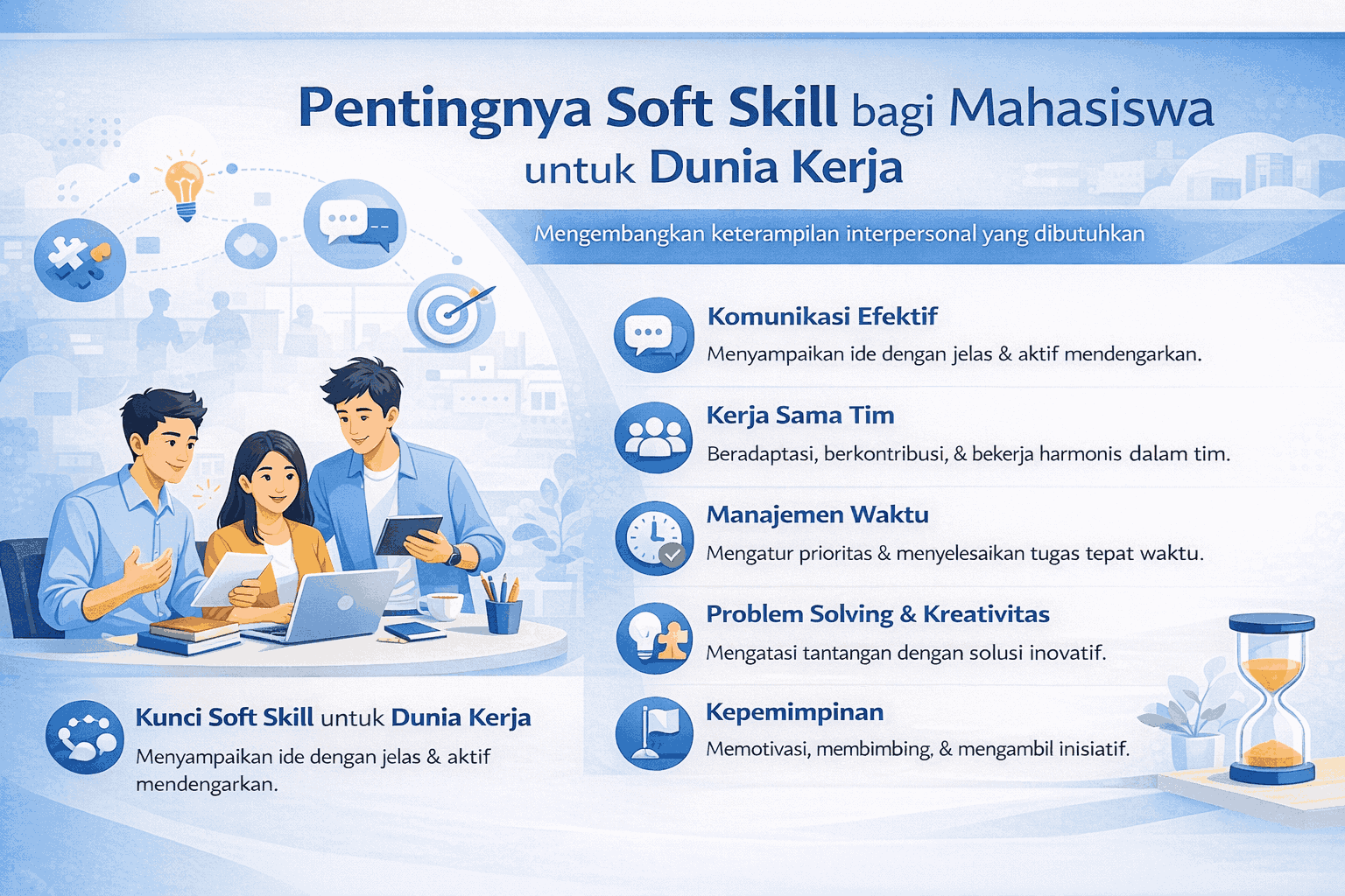 Pentingnya Soft Skill bagi Mahasiswa untuk Dunia Kerja