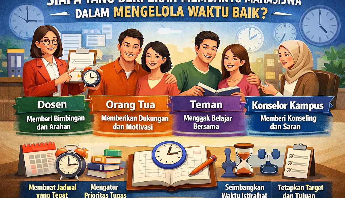 Siapa yang Berperan Membantu Mahasiswa dalam Mengelola Waktu dengan Baik?