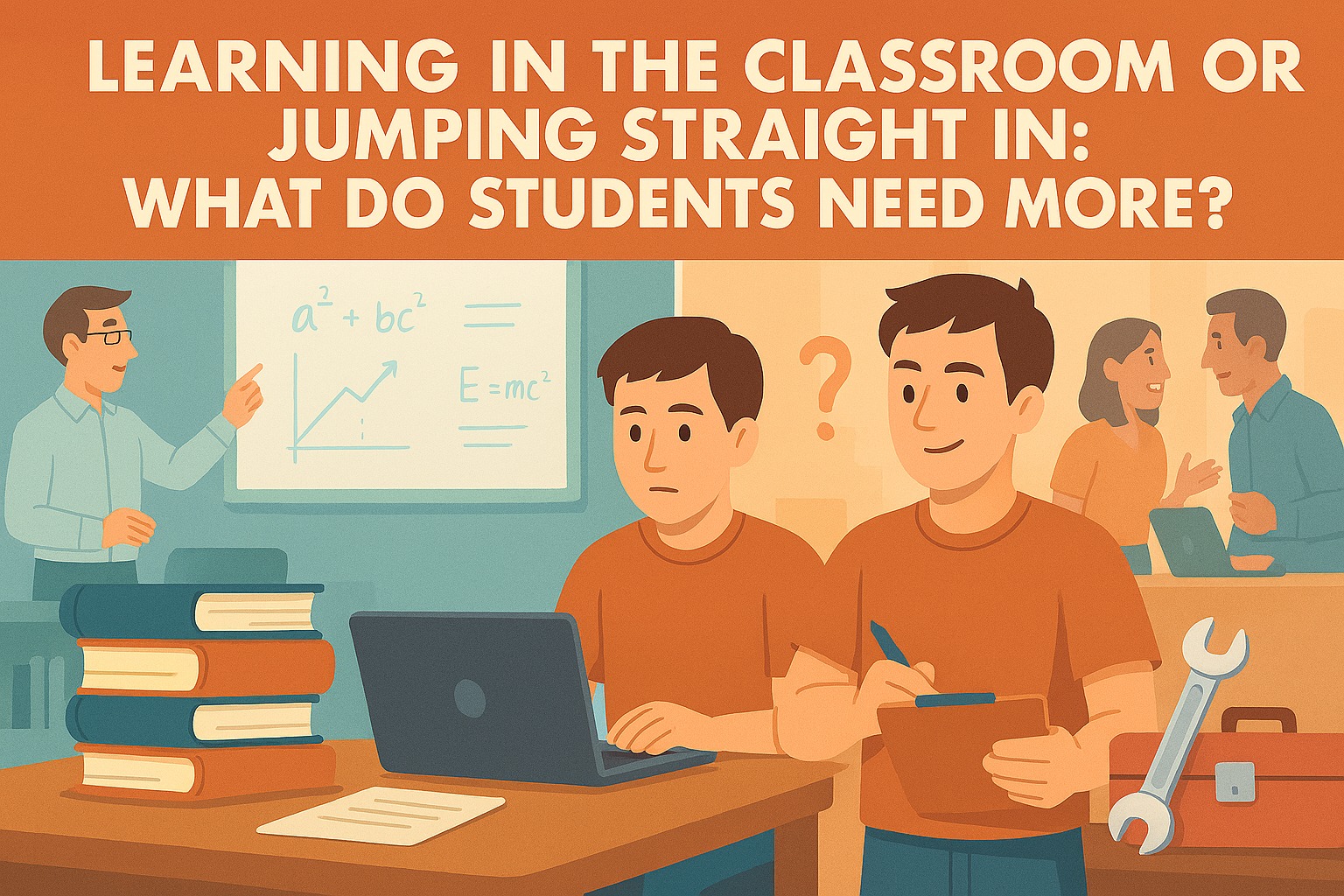 Learning in the Classroom or Jumping Straight In What Do Students Need More?