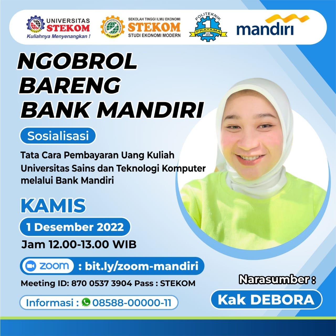 Panduan Pembayaran Uang Kuliah Universitas STEKOM Melalui Bank Mandiri