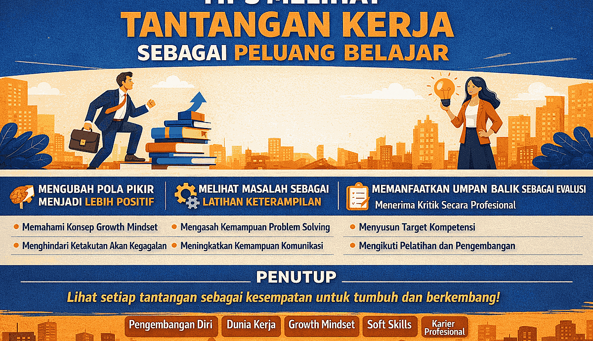 Tips Melihat Tantangan Kerja Sebagai Peluang Belajar