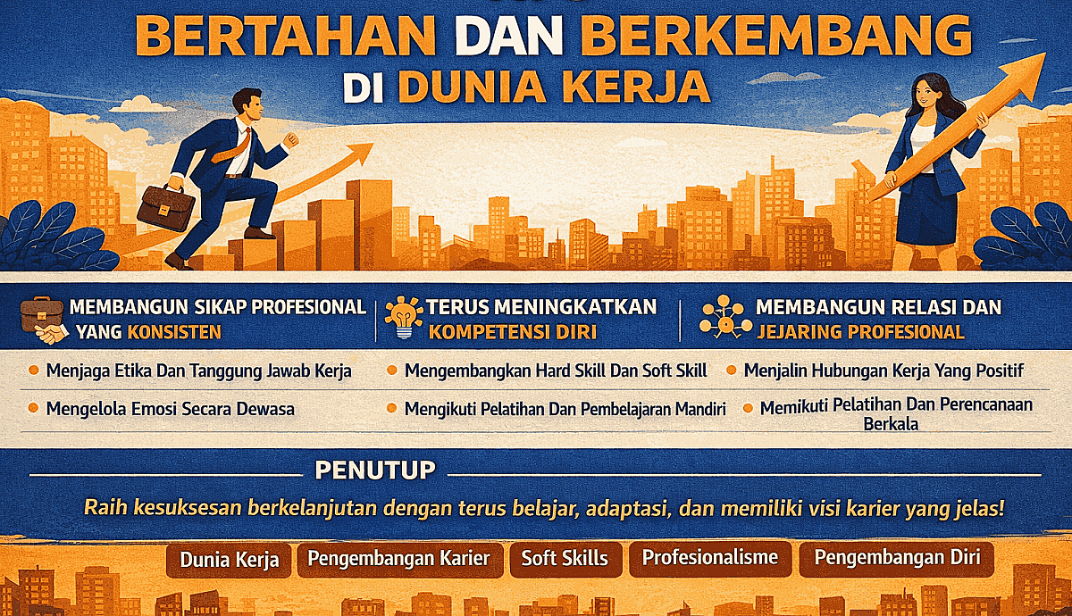 Tips Bertahan Dan Berkembang Di Dunia Kerja