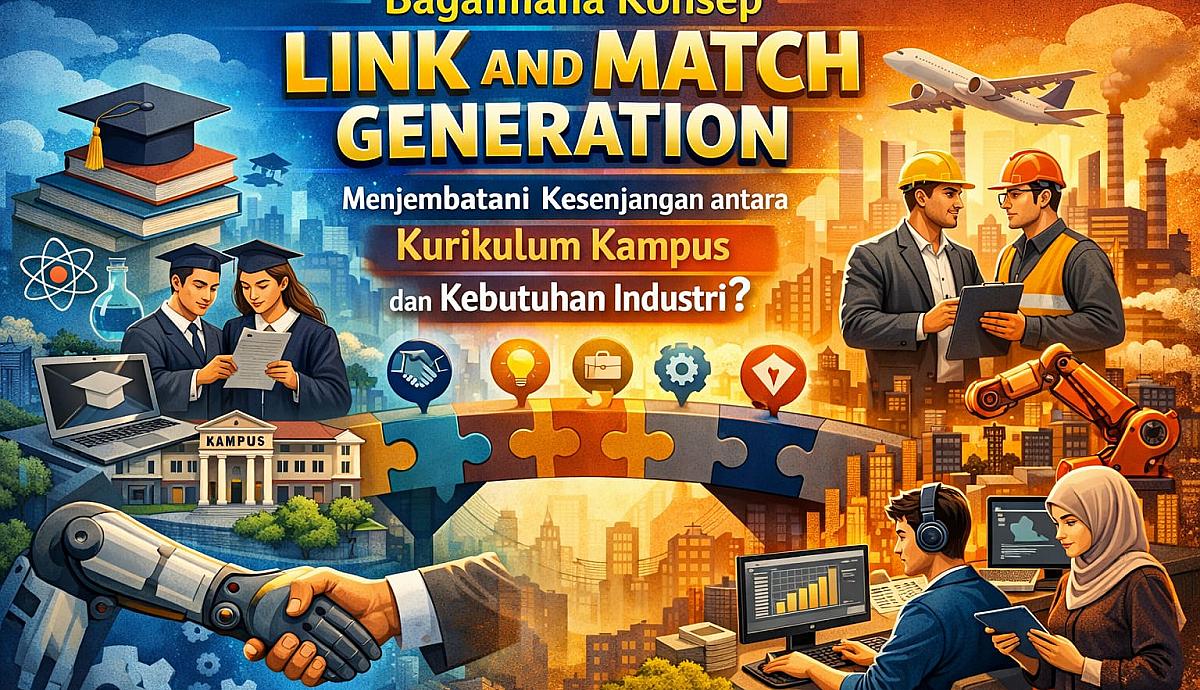 Bagaimana Konsep Link and Match Generation Menjembatani Kesenjangan antara Kurikulum Kampus dan Kebutuhan Industri?