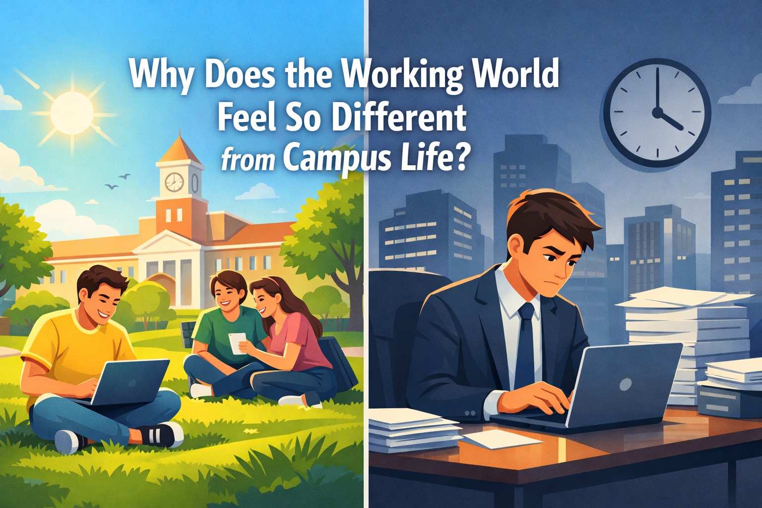 Why Does the Working World Feel So Different from Campus Life?