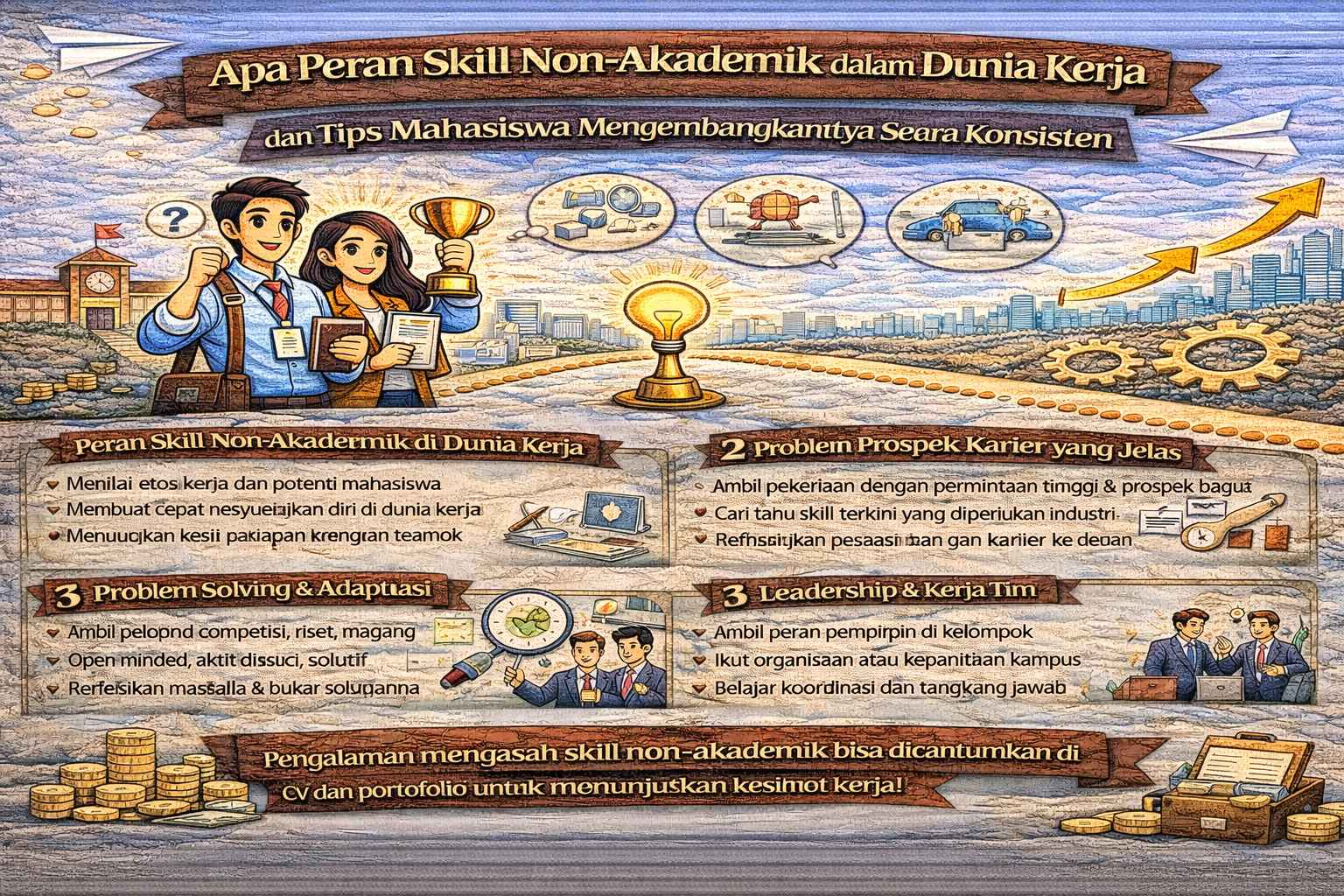 Apa Peran Skill Non-Akademik dalam Dunia Kerja dan Tips Mahasiswa Mengembangkannya Secara Konsisten