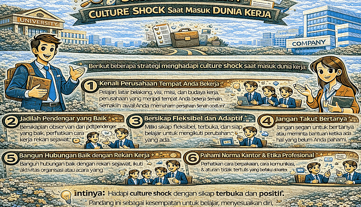Strategi Menghadapi Culture Shock Saat Masuk Dunia Kerja