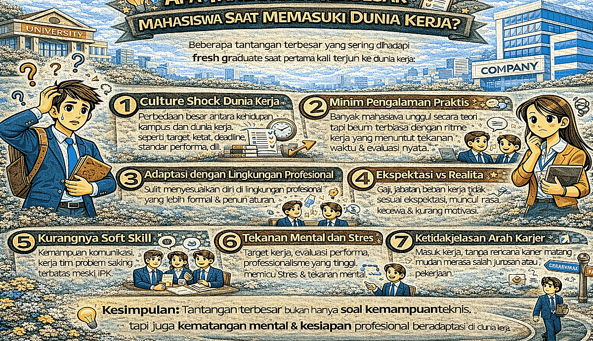 Apa Tantangan Terbesar Mahasiswa Saat Memasuki Dunia Kerja