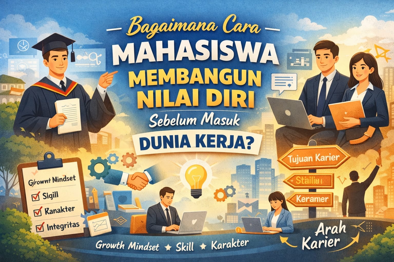 Bagaimana Cara Mahasiswa Membangun Nilai Diri Sebelum Masuk Dunia Kerja