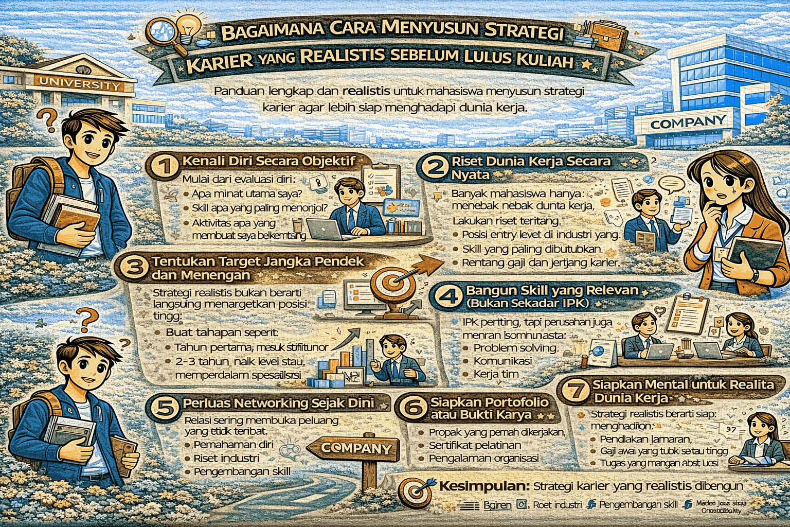 Bagaimana Cara Menyusun Strategi Karier yang Realistis Sebelum Lulus Kuliah