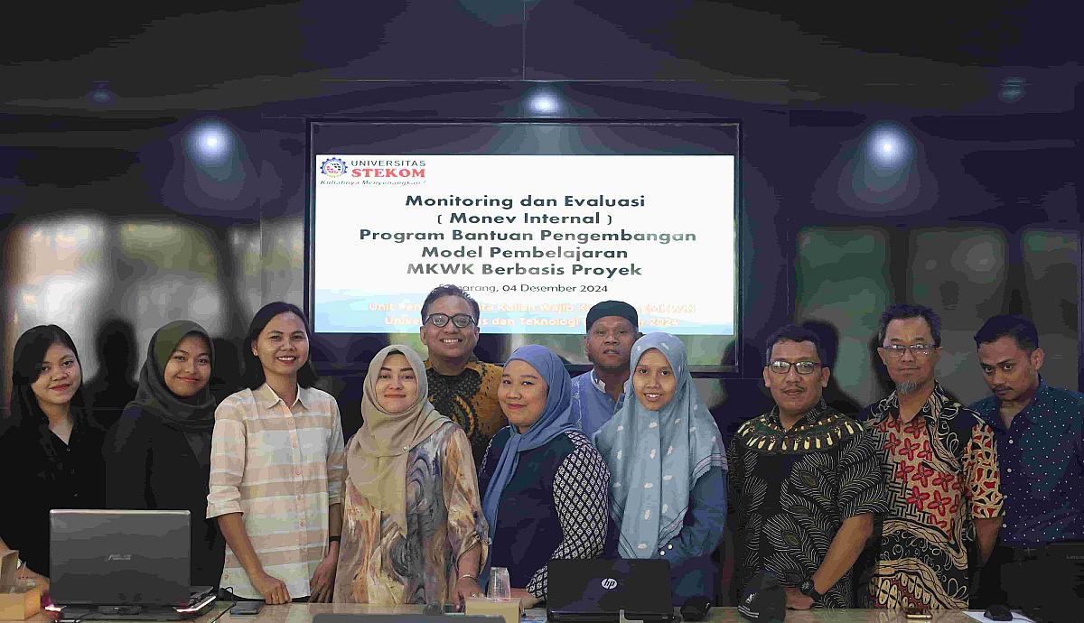 Universitas STEKOM Gelar Monitoring dan Evaluasi Internal Program Bantuan Pengembangan Model Pembelajaran MKWK Berbasis Proyek