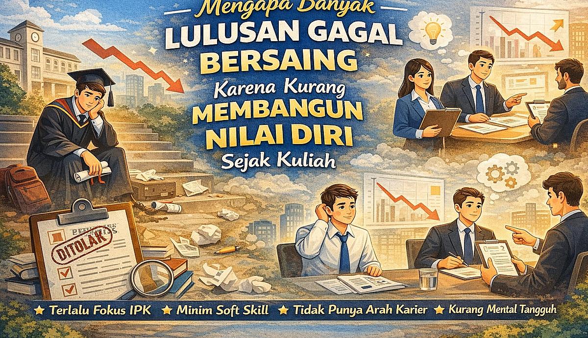 Mengapa Banyak Lulusan Gagal Bersaing Karena Kurang Membangun Nilai Diri Sejak Kuliah