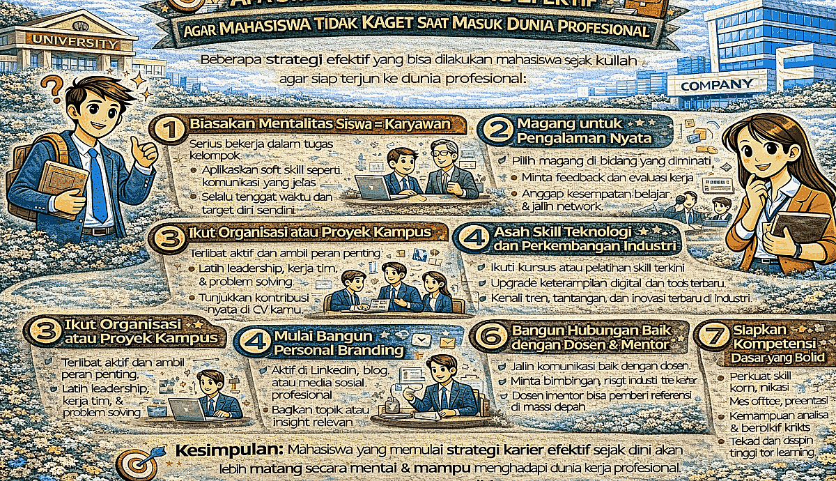 Mengapa Perencanaan Karier Sejak Kuliah Menentukan Cepat Lambatnya Sukses di Dunia Kerja