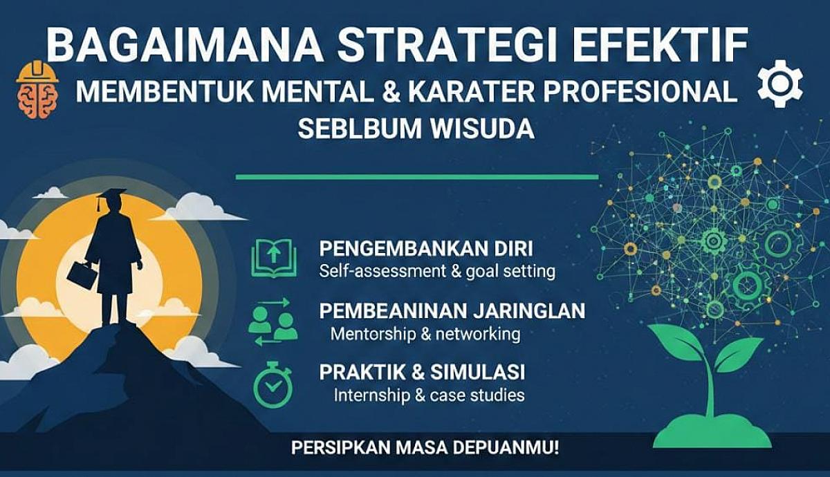 Bagaimana Strategi Efektif Membentuk Mental dan Karakter Profesional Sebelum Wisuda
