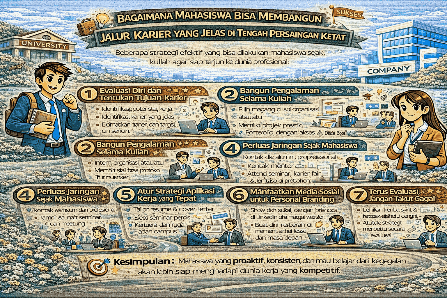 Bagaimana Mahasiswa Bisa Membangun Jalur Karier yang Jelas di Tengah Persaingan Ketat