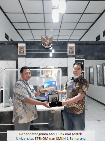 MOU Link and Match Universitas Stekom dan SMKN 1 Semarang