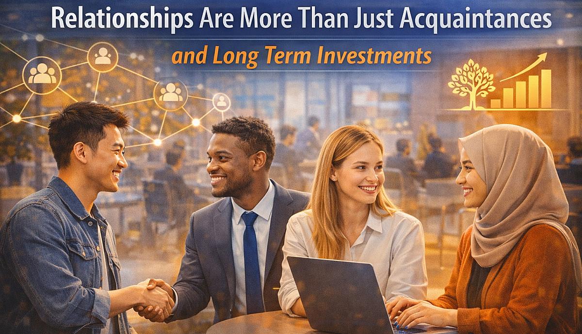 Relationships Are More Than Just Acquaintances and Long Term Investments
