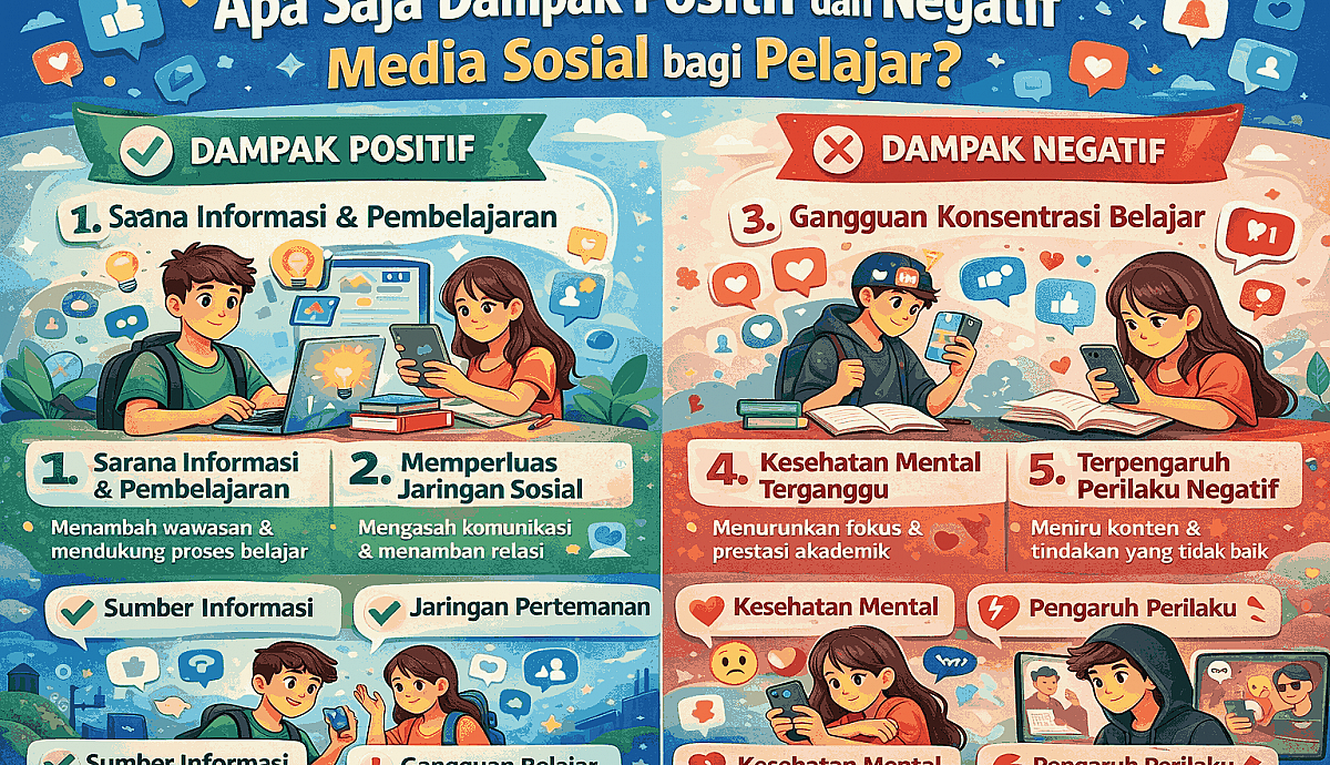 Apa Saja Dampak Positif dan Negatif Media Sosial bagi Pelajar?