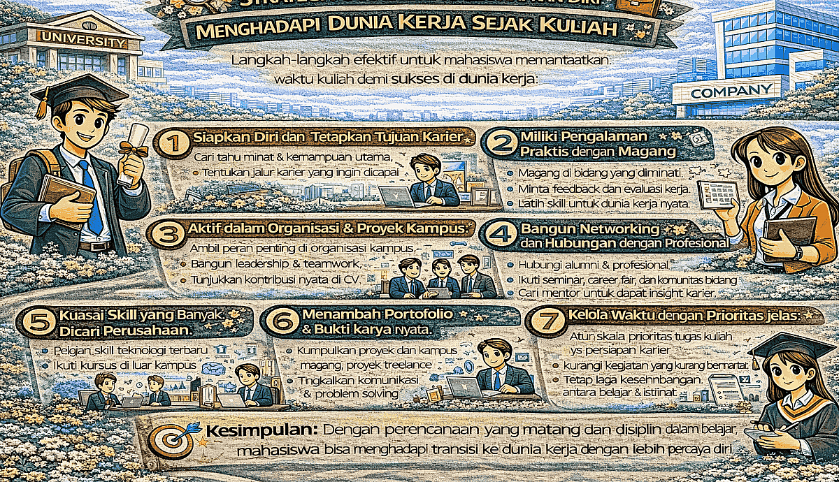 Strategi Mahasiswa Menyiapkan Diri Menghadapi Dunia Kerja Sejak Kuliah