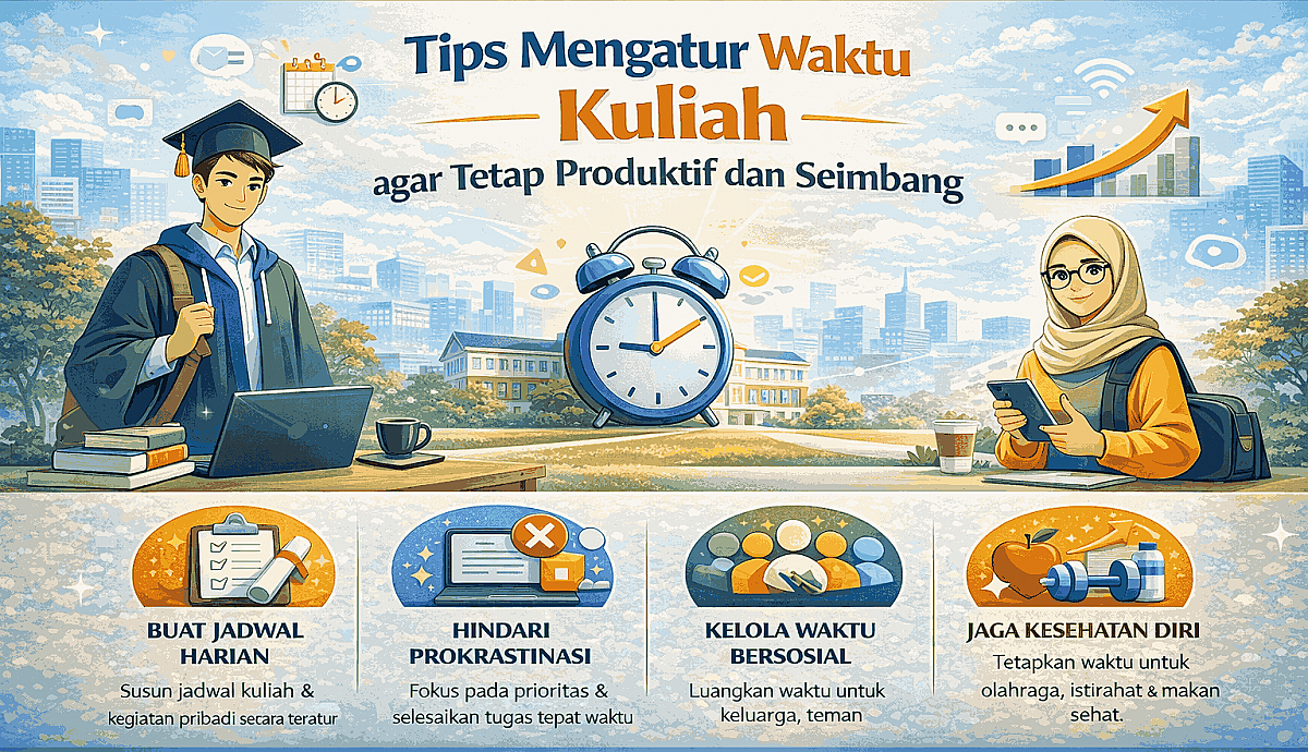 Tips Mengatur Waktu Kuliah agar Tetap Produktif dan Seimbang