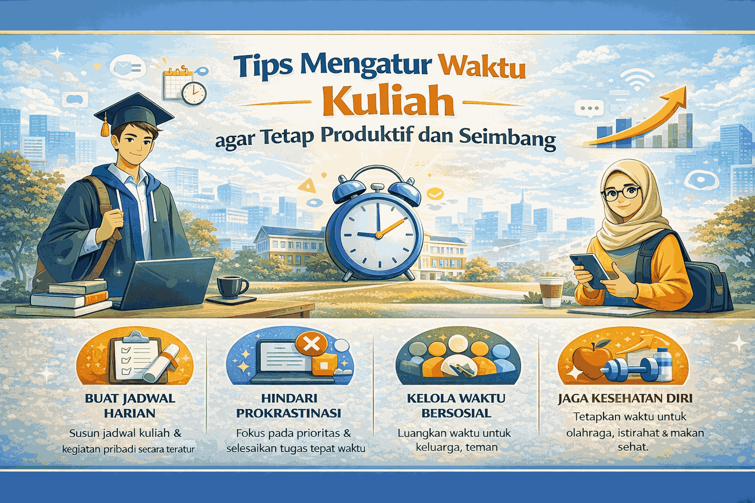 Tips Mengatur Waktu Kuliah agar Tetap Produktif dan Seimbang