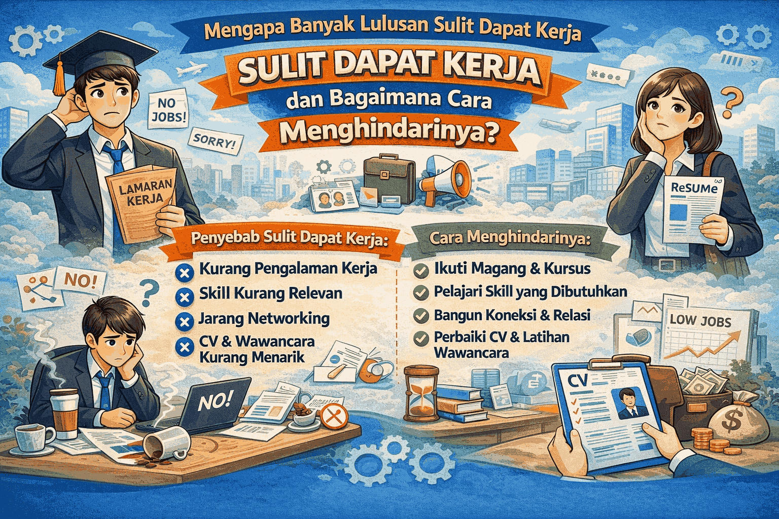Mengapa Banyak Lulusan Sulit Dapat Kerja dan Bagaimana Cara Menghindarinya?