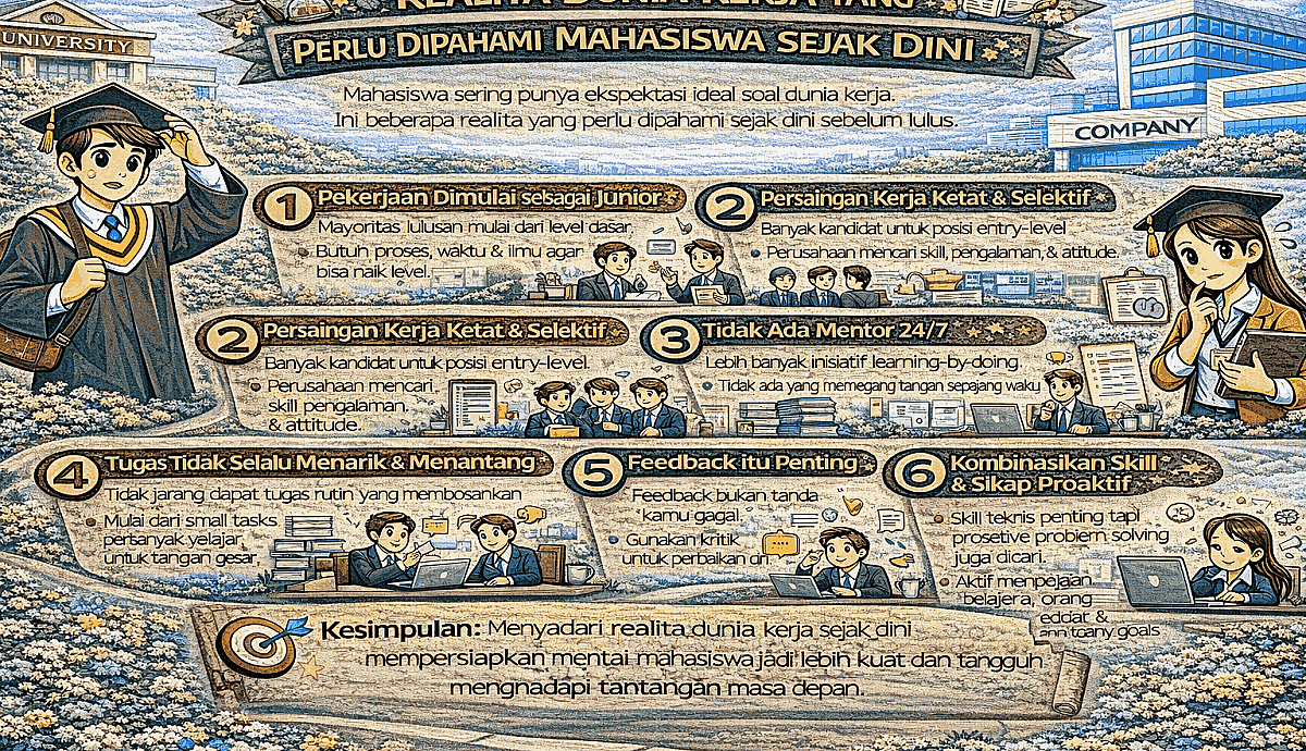 Realita Dunia Kerja yang Perlu Dipahami Mahasiswa Sejak Dini