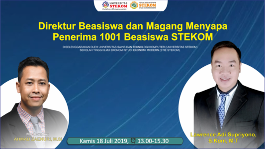 Direktur Beasiswa dan Magang Menyapa Penerima 1001 Beasiswa STEKOM