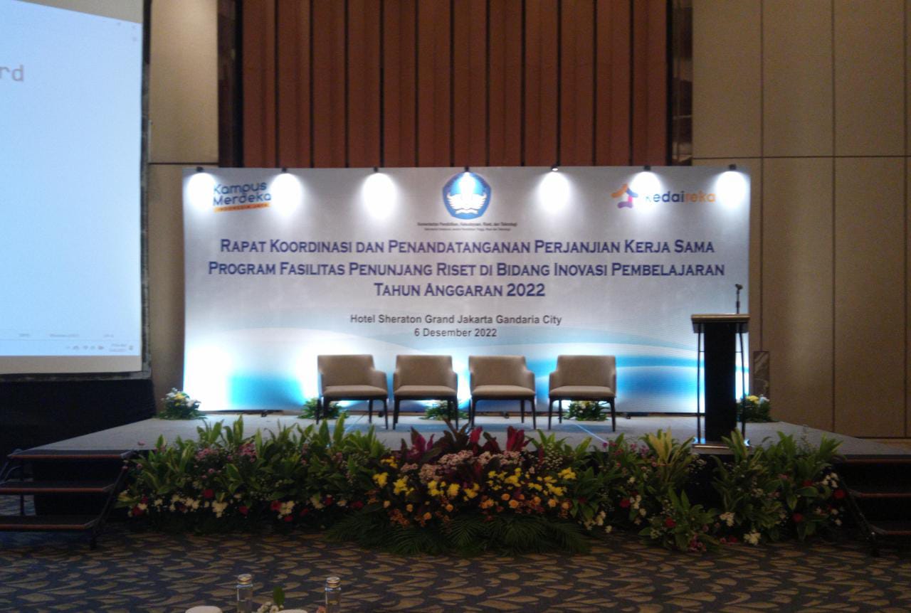 Rapat Koordinasi Fasilitas Penunjang Riset dibidang Inovasi Pembelajaran tahun anggaran 2022