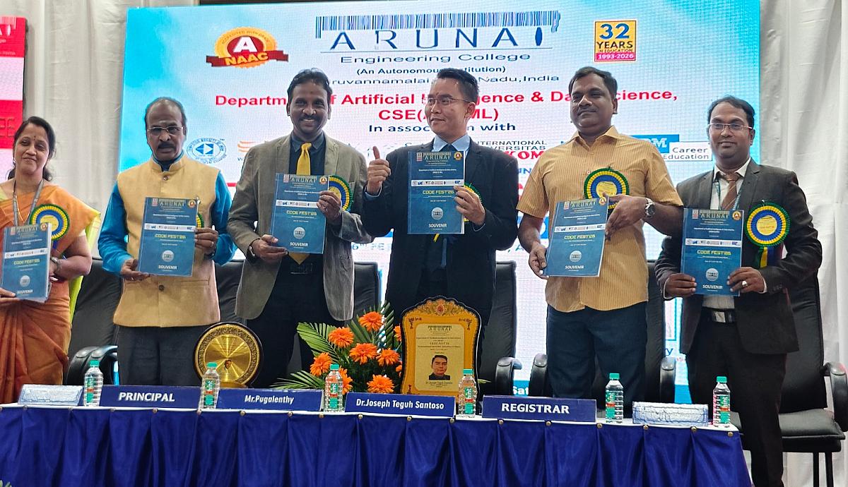 Universitas STEKOM Perkuat Jejaring Akademik Internasional melalui Partisipasi dalam CODEFEST 2 – Hackathon 2026 di Arunai College of Engineering, India