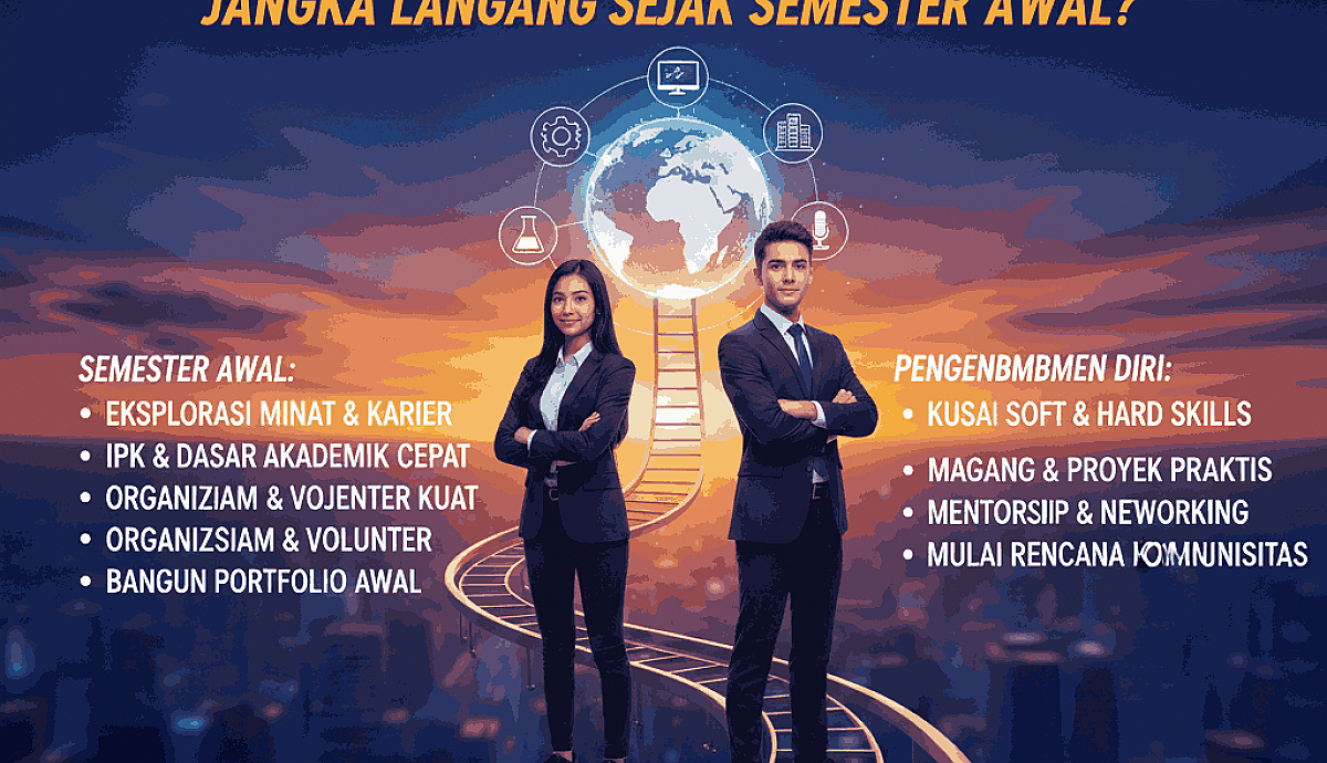 Bagaimana Langkah Praktis Mahasiswa Visioner Mempersiapkan Karier Jangka Panjang Sejak Semester Awal?