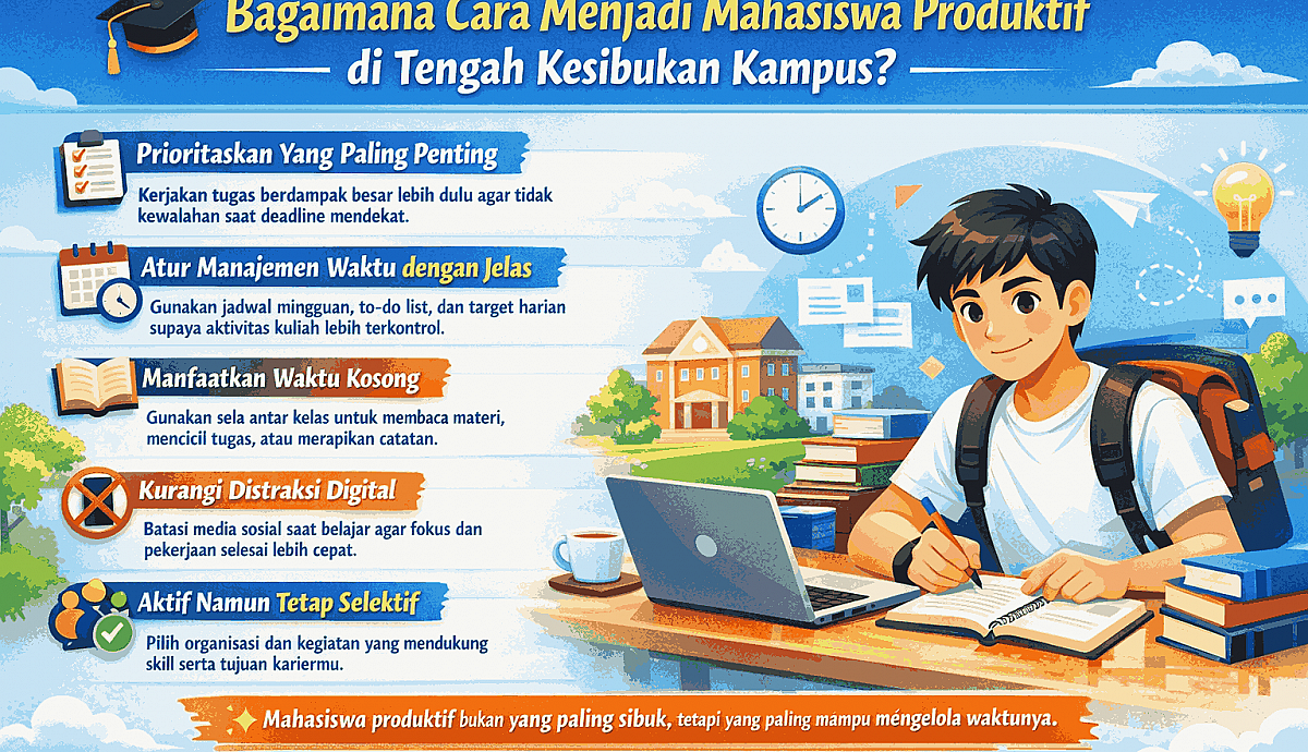 Bagaimana Cara Menjadi Mahasiswa Produktif di Tengah Kesibukan Kampus?