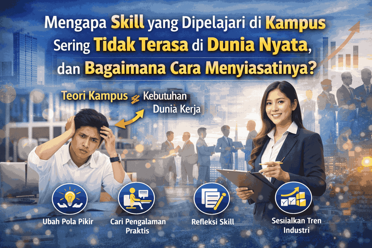 Mengapa Skill yang Dipelajari di Kampus Sering Tidak Terasa di Dunia Nyata, dan Bagaimana Cara Menyiasatinya?