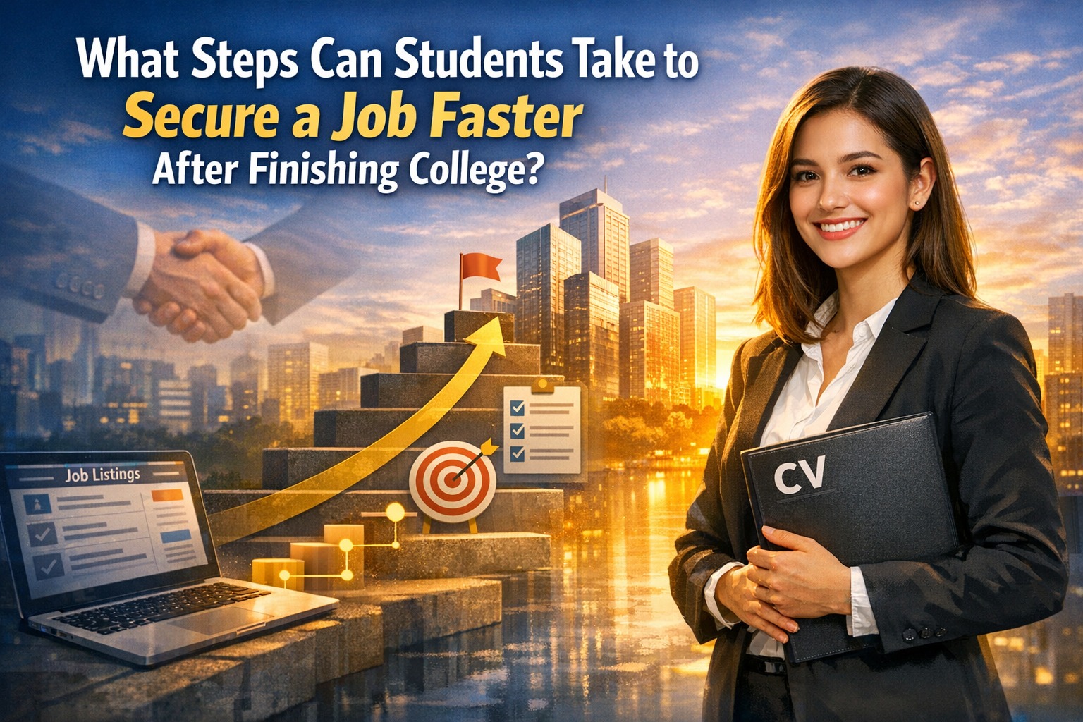 What Steps Can Students Take to Secure a Job Faster After Finishing College?
