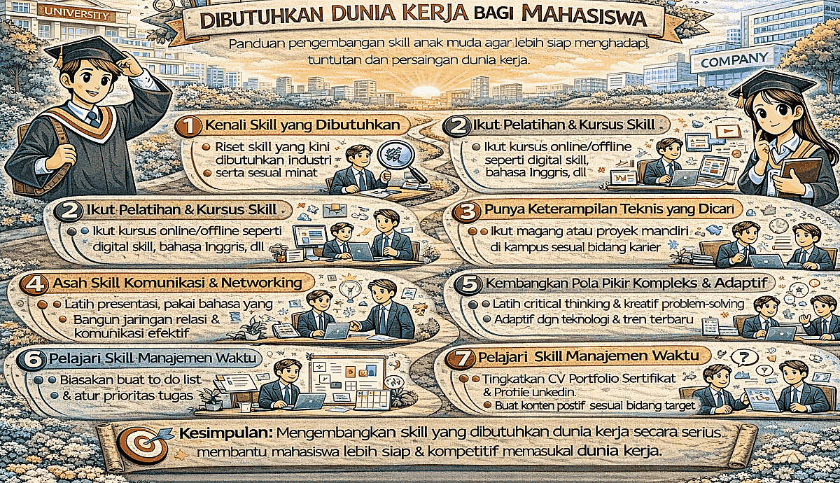 Tips Mengembangkan Skill yang Dibutuhkan Dunia Kerja bagi Mahasiswa