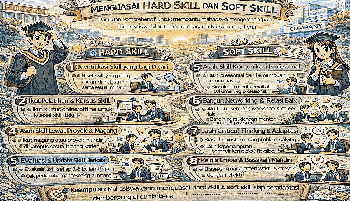 Strategi Mahasiswa Menguasai Hard Skill dan Soft Skill