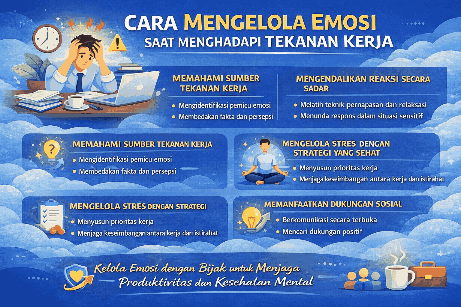 Cara Mengelola Emosi Saat Menghadapi Tekanan Kerja