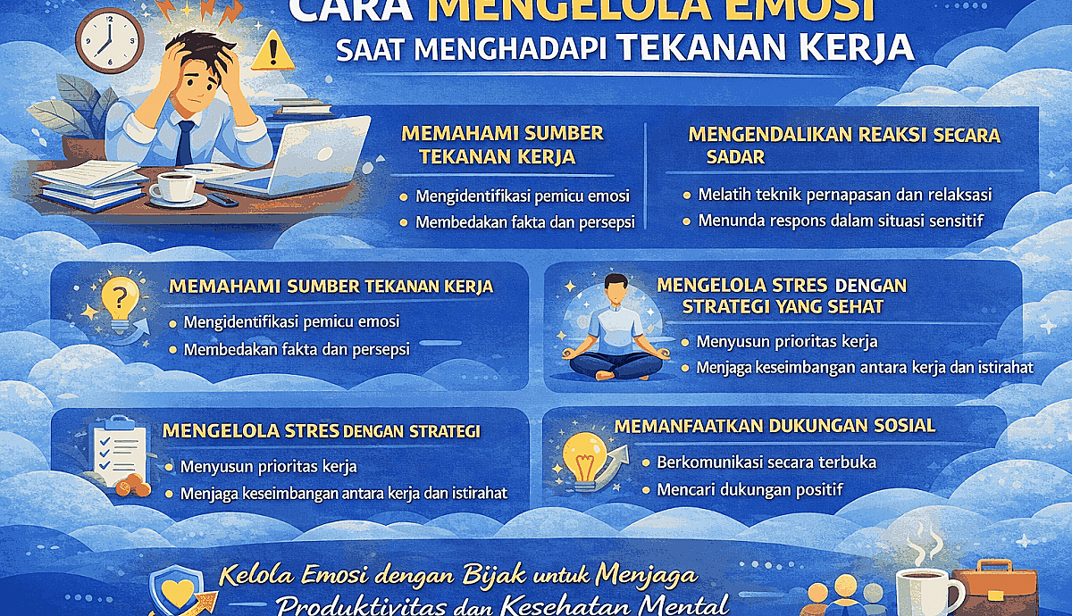 Cara Mengelola Emosi Saat Menghadapi Tekanan Kerja