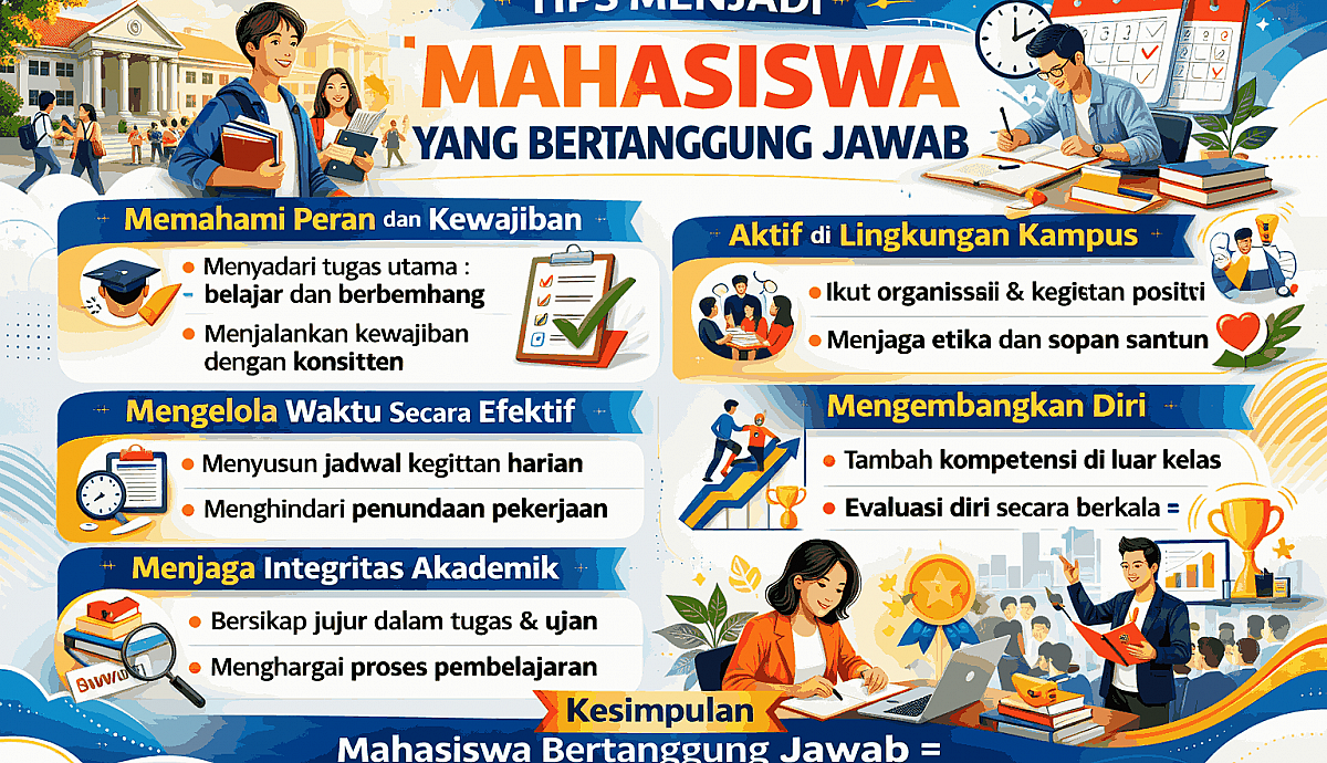 Tips Menjadi Mahasiswa Yang Bertanggung Jawab