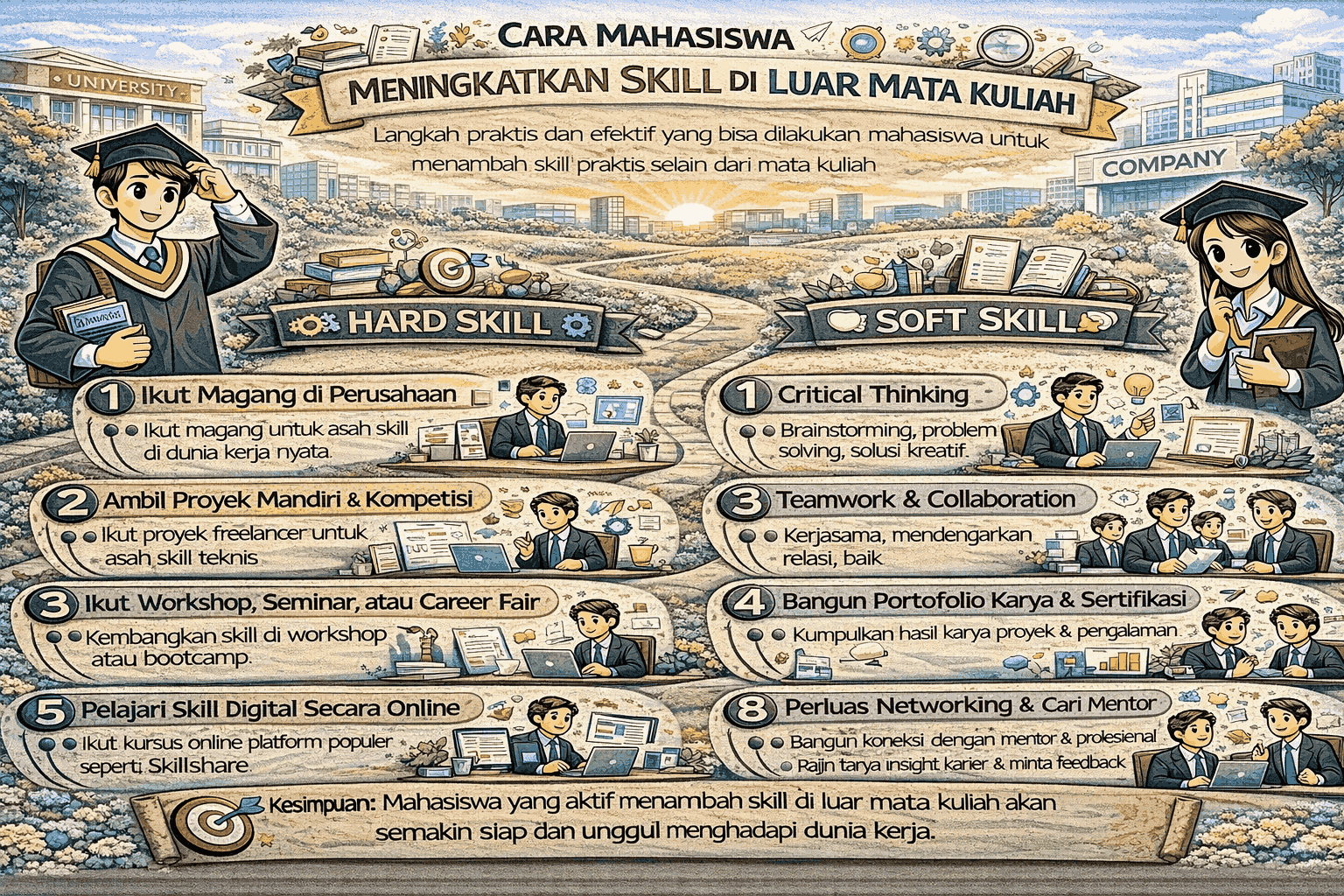 Cara Mahasiswa Meningkatkan Skill di Luar Mata Kuliah