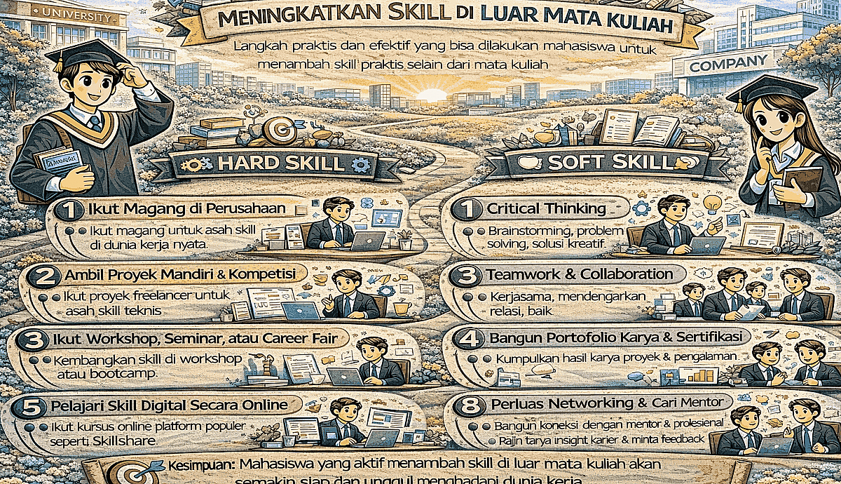 Cara Mahasiswa Meningkatkan Skill di Luar Mata Kuliah