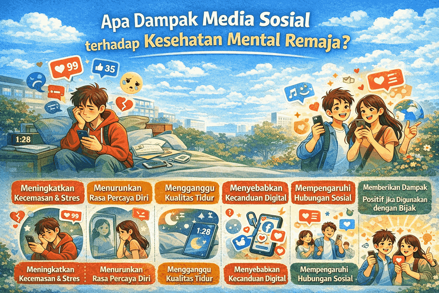 Apa Dampak Media Sosial terhadap Kesehatan Mental Remaja?