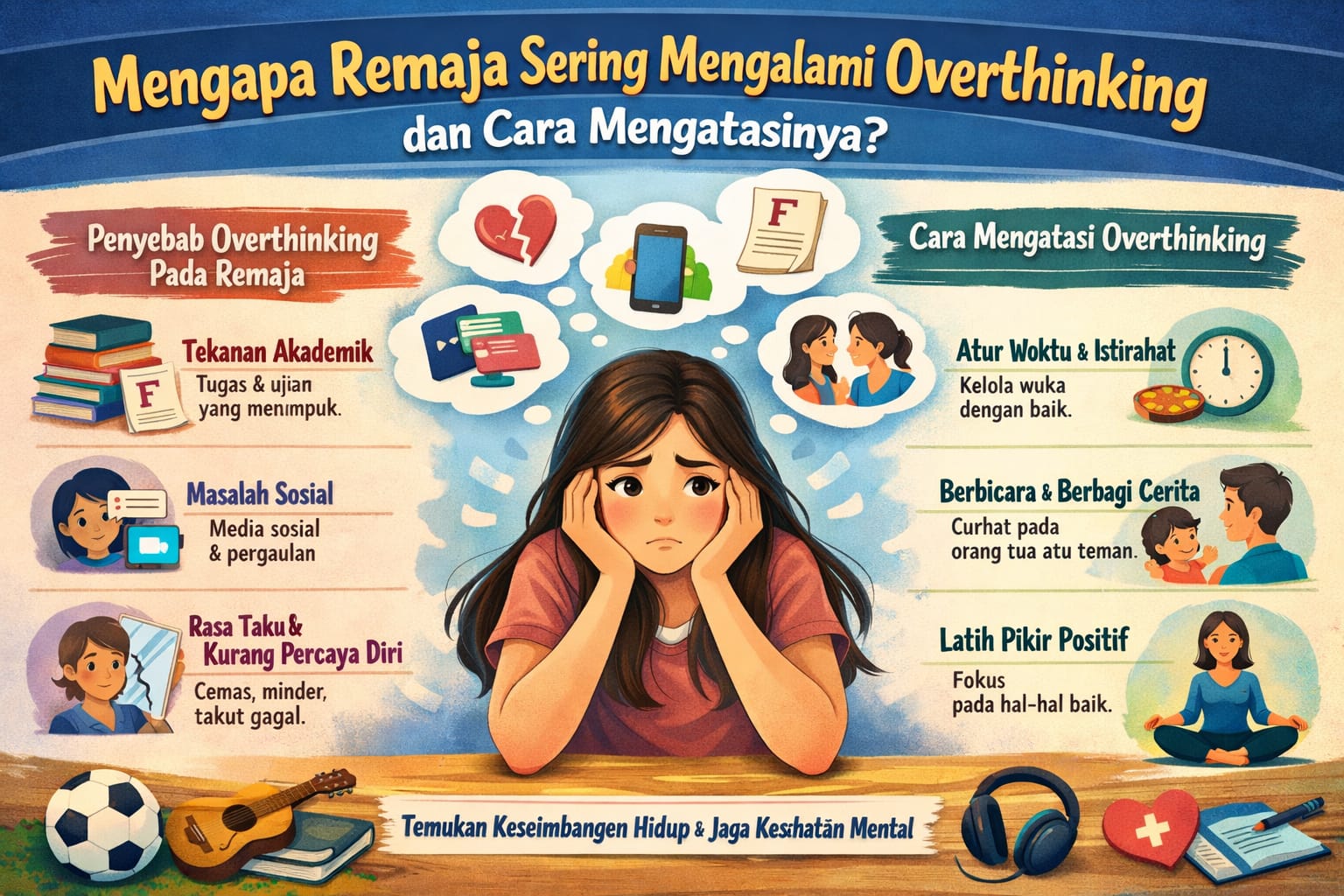 Mengapa Remaja Sering Mengalami Overthinking dan Cara mengatasinya?