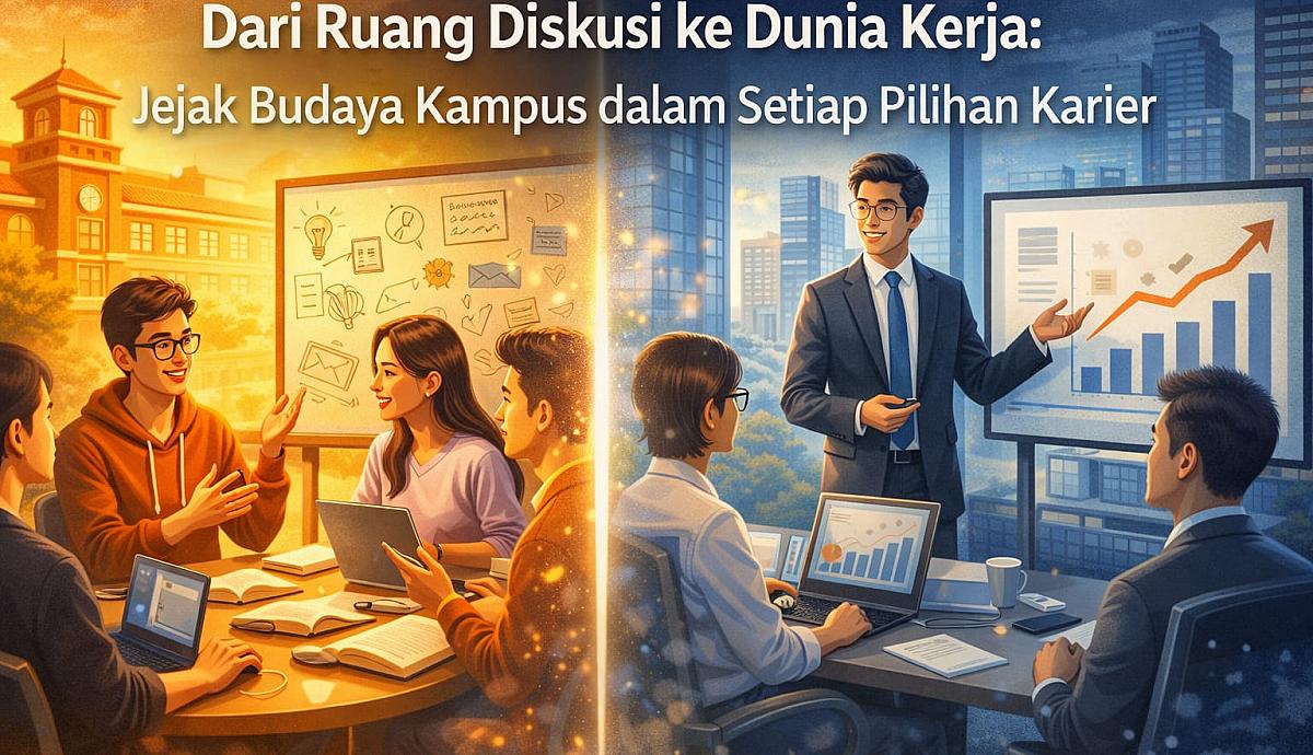Dari Ruang Diskusi ke Dunia Kerja Jejak Budaya Kampus dalam Setiap Pilihan Karier