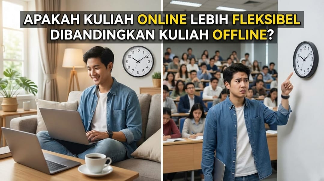 Apakah Kuliah Online Lebih Fleksibel Dibandingkan Kuliah Offline?