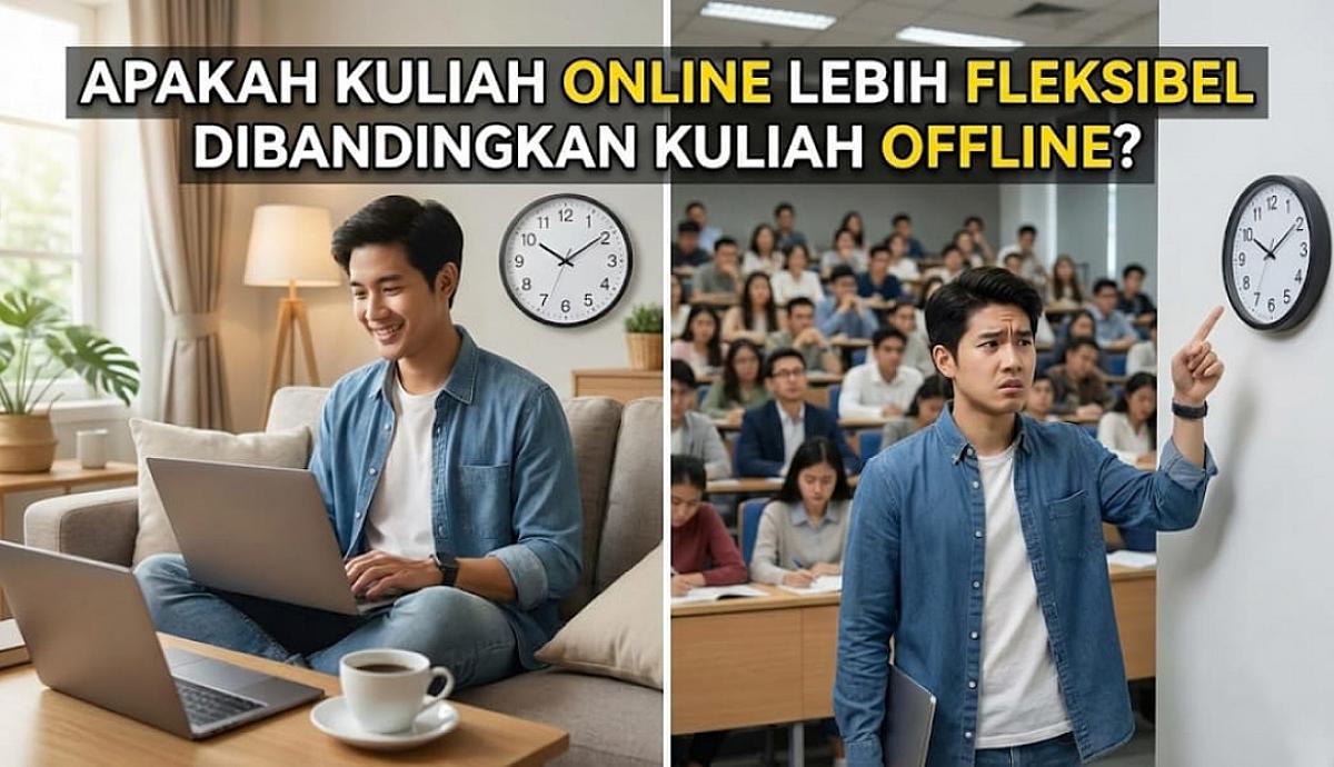 Apakah Kuliah Online Lebih Fleksibel Dibandingkan Kuliah Offline?