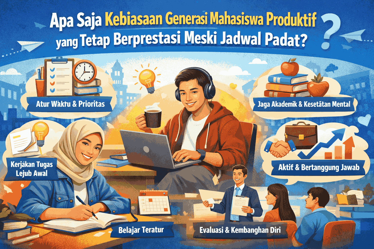 Apa Saja Kebiasaan Generasi Mahasiswa Produktif yang Tetap Berprestasi Meski Jadwal Padat?