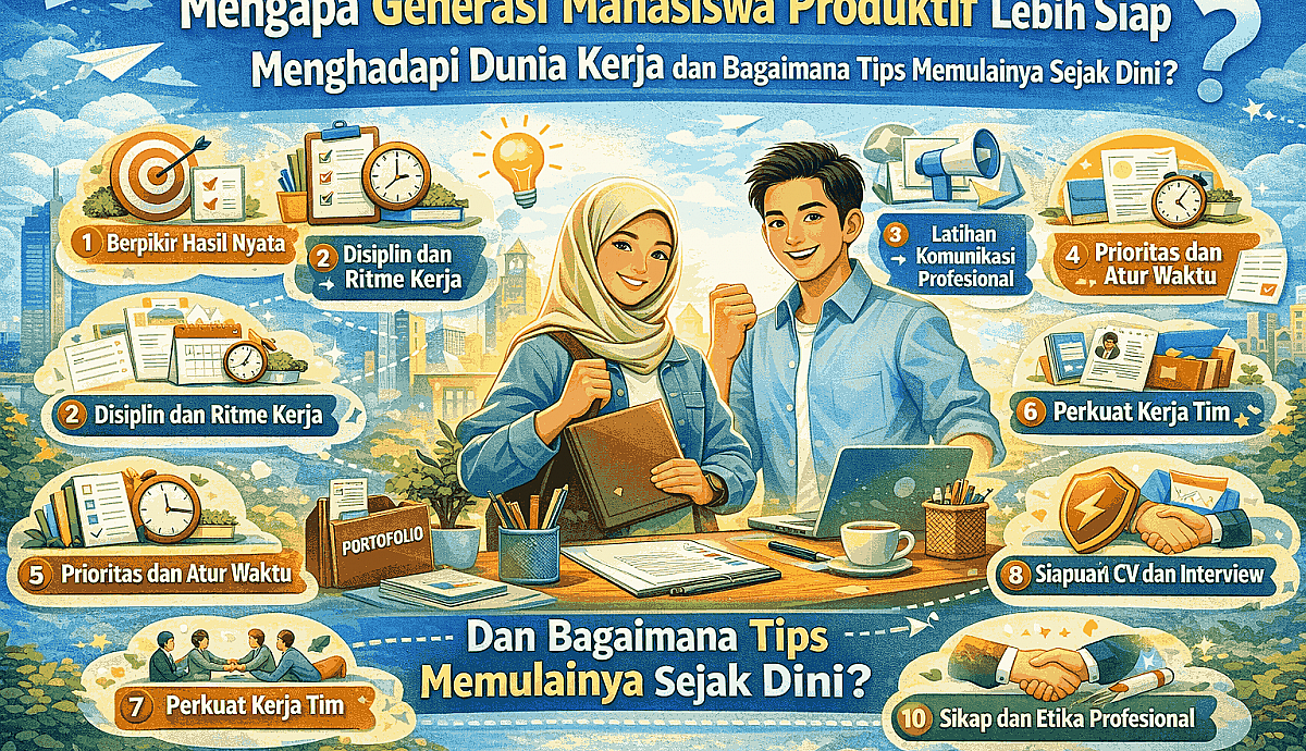 Mengapa Generasi Mahasiswa Produktif Lebih Siap Menghadapi Dunia Kerja dan Bagaimana Tips Memulainya Sejak Dini?