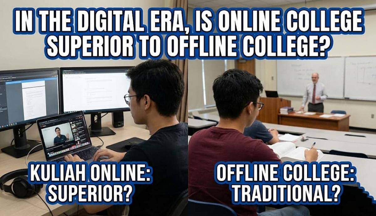In the Digital Era, Is Online College Superior to Offline College?