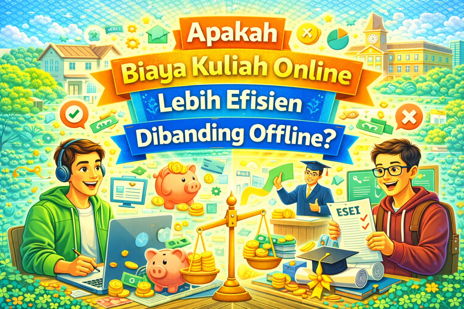 Apakah Biaya Kuliah Online Lebih Efisien Dibanding Offline?