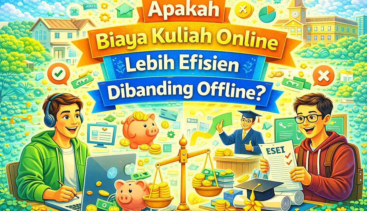 Apakah Biaya Kuliah Online Lebih Efisien Dibanding Offline?
